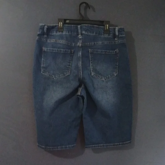 GUC d.jeans Button Up Denim Shorts Little distressed size 12 - Picture 4 of 5